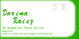dorina raisz business card